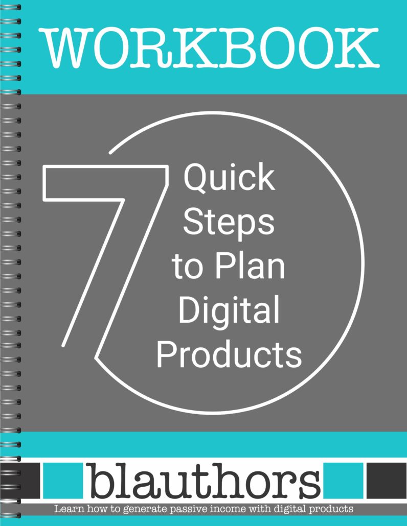 7 Quick Steps to Plan Digital Products - Workbook