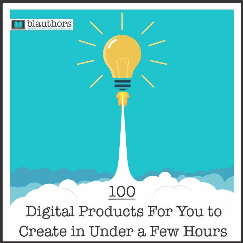 Do you struggle to come with up ideas for email opt-ins or profitable digital content?  Many times bloggers think that advertising is a way to go and work so hard to get page views to earn advertising revenue.  For me, I have always done the opposite.  I create content to provide value to my readers and to offer products that solve a problem for them.  Mostly to save them time.  Since we ALL need more time!  So hopefully, this list of 100 digital product ideas that you can create in less than a few hours will provide value to you and save you time.