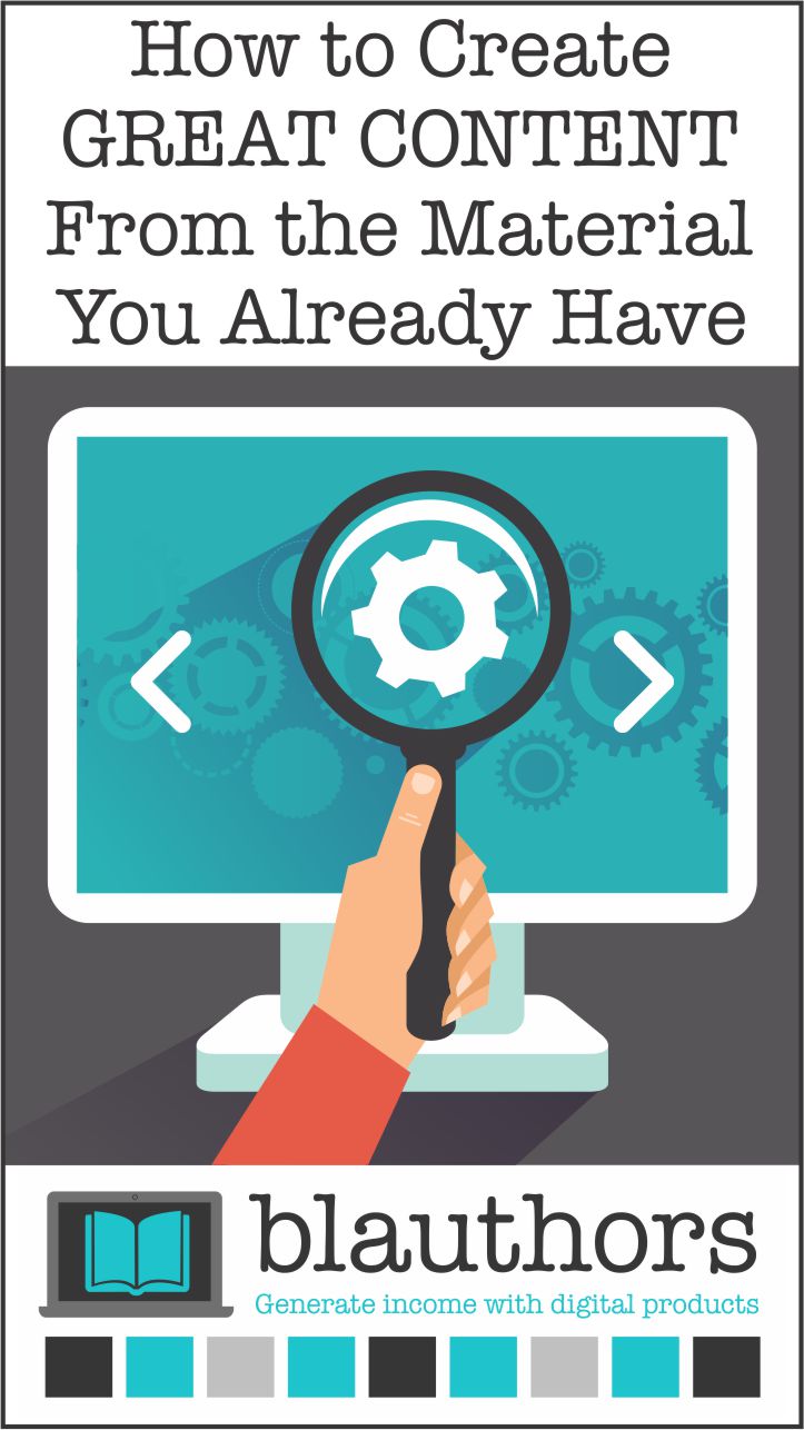 How to create great content from the material you already have... seems too simple right?  Creating content is a huge part of any business's online marketing strategy. It takes a great deal of time and effort. But before you create a detailed production calendar and get to work, you should look at the material you already have to see if it can be used to achieve your current content goals. This can save you a serious amount of time and work.